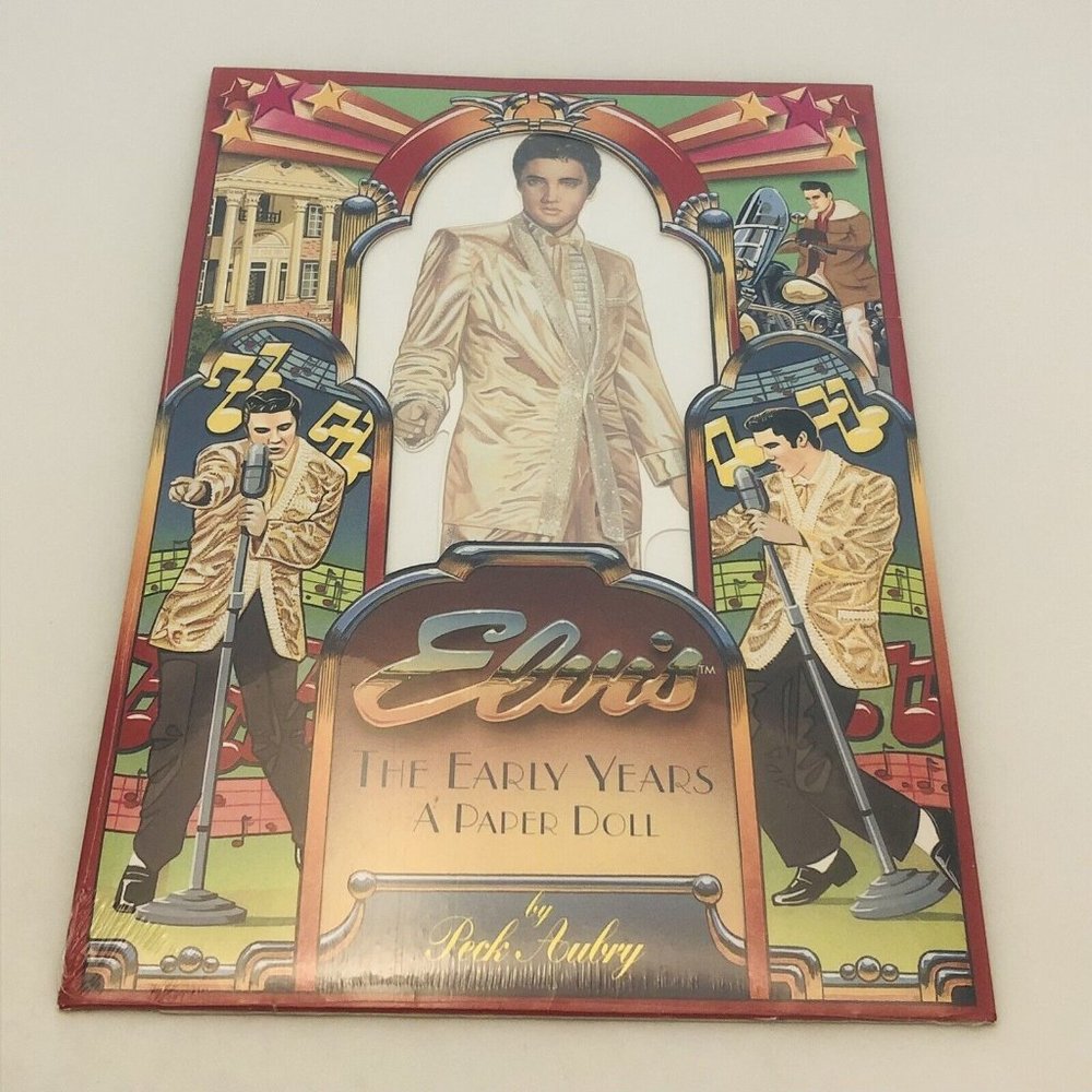 Vintage 1996 Peck Aubry Elvis Presley The Early Years Paper Dolls New Sealed